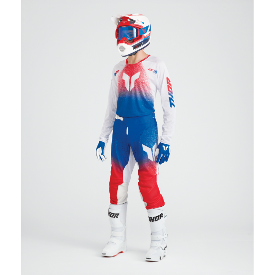 Tenue cross Thor 2027 Launchmode Air Darkside - Blanc Bleu
