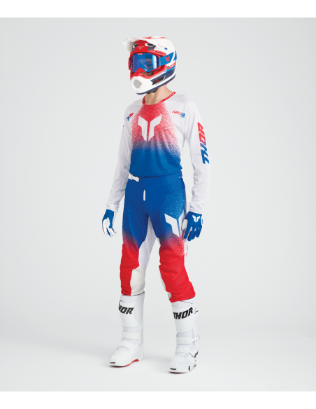 Tenue cross Thor 2027 Launchmode Air Darkside - Blanc Bleu