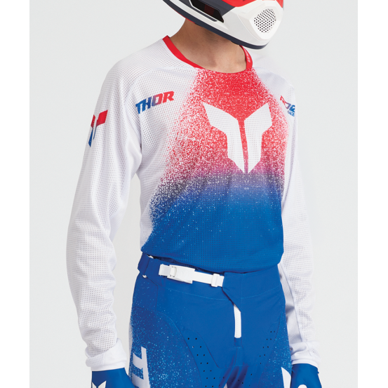 Tenue cross Thor 2027 Launchmode Air Darkside - Blanc Bleu