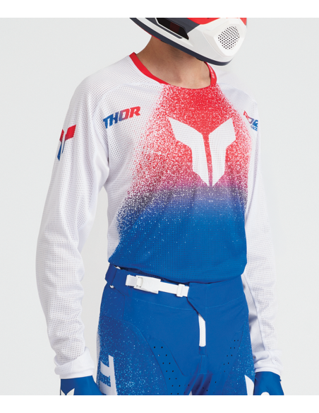 Tenue cross Thor 2027 Launchmode Air Darkside - Blanc Bleu