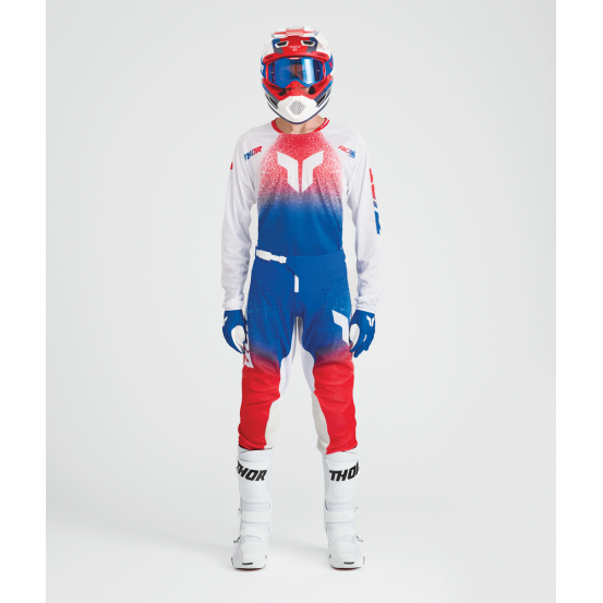 Tenue cross Thor 2027 Launchmode Air Darkside - Blanc Bleu