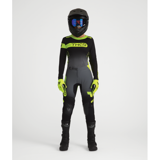 Tenue cross femme Thor 2027 Sportmode Merge - Gris Charcoal Noir