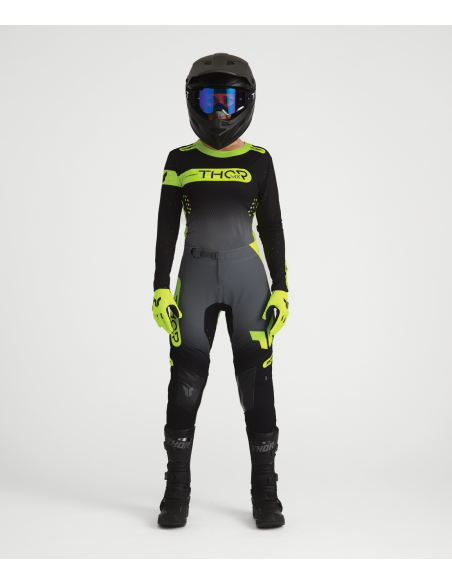 Tenue cross femme Thor 2027 Sportmode Merge - Gris Charcoal Noir