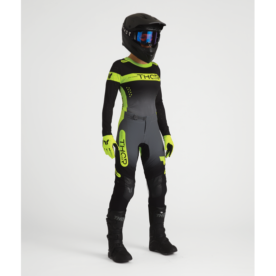Tenue cross femme Thor 2027 Sportmode Merge - Gris Charcoal Noir