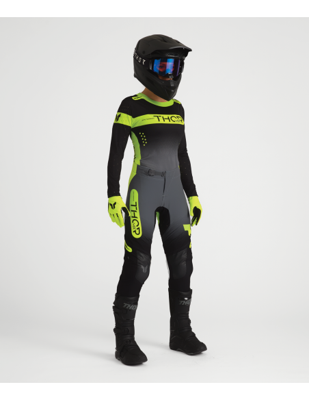 Tenue cross femme Thor 2027 Sportmode Merge - Gris Charcoal Noir