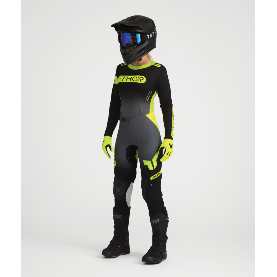 Tenue cross femme Thor 2027 Sportmode Merge - Gris Charcoal Noir
