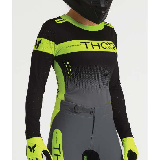 Tenue cross femme Thor 2027 Sportmode Merge - Gris Charcoal Noir