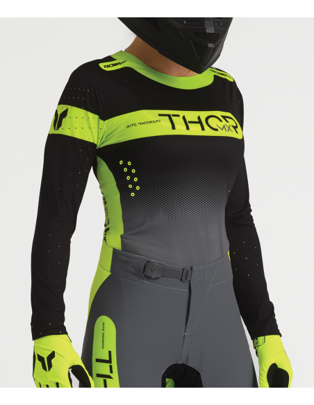 Tenue cross femme Thor 2027 Sportmode Merge - Gris Charcoal Noir