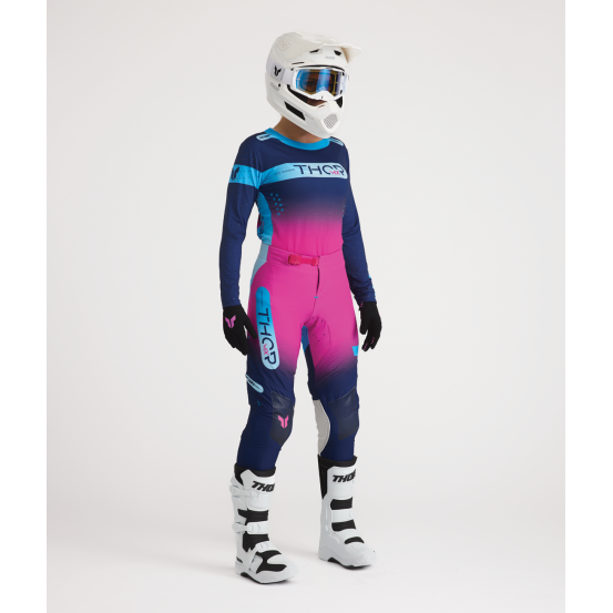 Tenue cross femme Thor 2027 Sportmode Merge - Bleu Rose Fuchsia