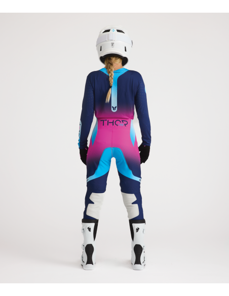 Tenue cross femme Thor 2027 Sportmode Merge - Bleu Rose Fuchsia