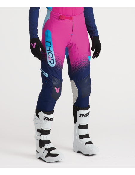 Tenue cross femme Thor 2027 Sportmode Merge - Bleu Rose Fuchsia
