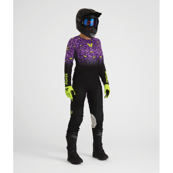 Tenue cross femme Thor 2027 Launchmode Spotted - Noir Violet