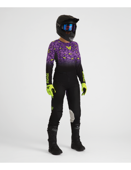 Tenue cross femme Thor 2027 Launchmode Spotted - Noir Violet