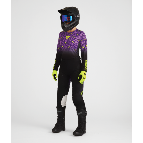 Tenue cross femme Thor 2027 Launchmode Spotted - Noir Violet