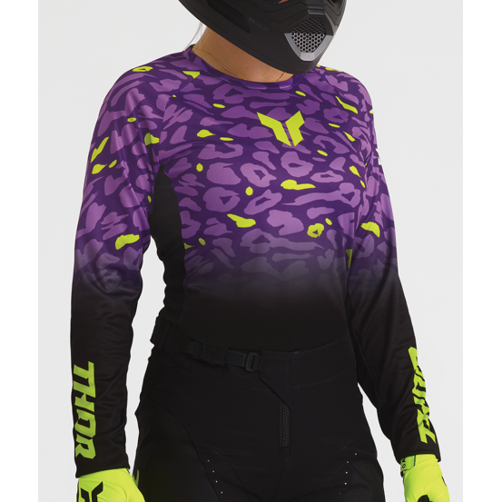 Tenue cross femme Thor 2027 Launchmode Spotted - Noir Violet