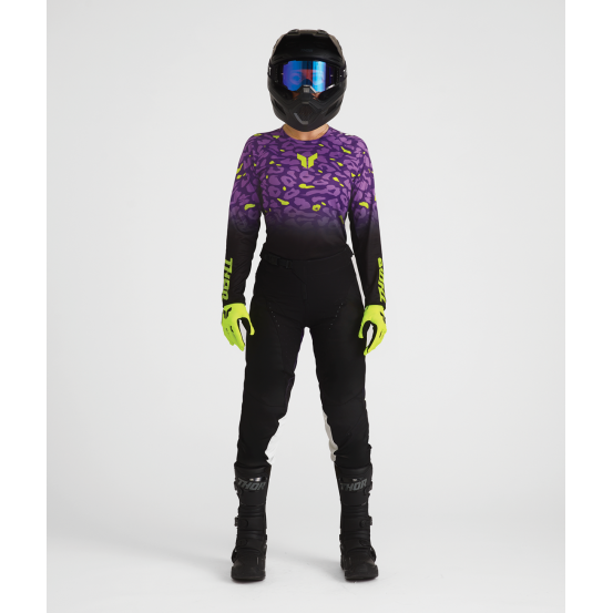 Tenue cross femme Thor 2027 Launchmode Spotted - Noir Violet