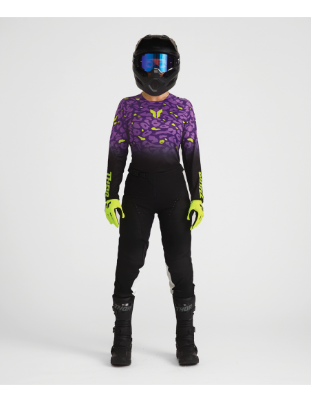 Tenue cross femme Thor 2027 Launchmode Spotted - Noir Violet