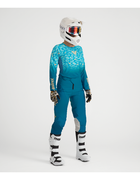 Tenue cross femme Thor 2027 Launchmode Spotted - Vert Starlight