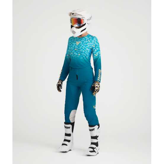 Tenue cross femme Thor 2027 Launchmode Spotted - Vert Starlight