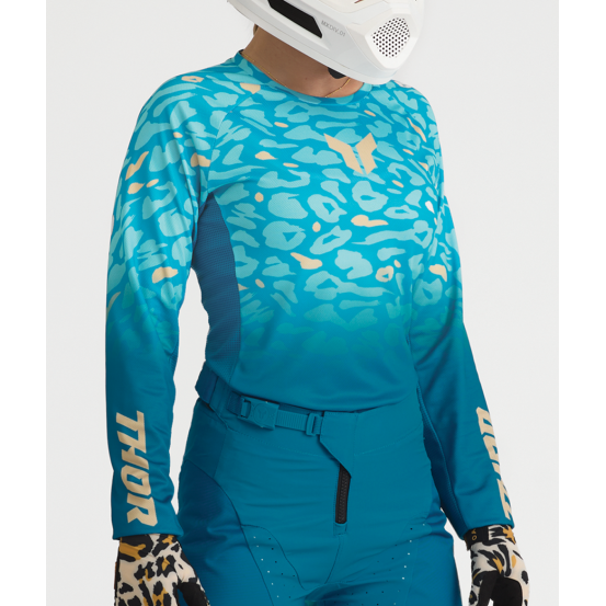 Tenue cross femme Thor 2027 Launchmode Spotted - Vert Starlight