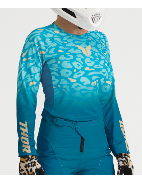 Tenue cross femme Thor 2027 Launchmode Spotted - Vert Starlight
