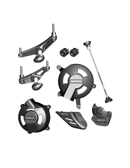 Kit protections complet GB RACING - TRIUMPH 675 DAYTONA 2006-2010 / 675 STREET TRIPLE 2007-2010