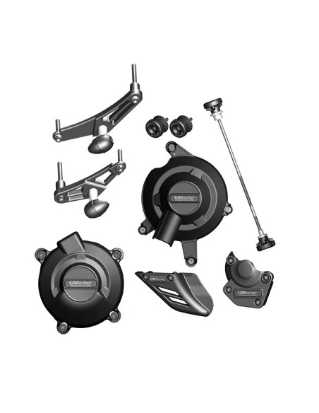 Kit protections complet GB RACING - TRIUMPH 675 DAYTONA 2011-2012 / 675 STREET TRIPLE 2011-2012 / 675 STREET TRIPLE R 2013-2016