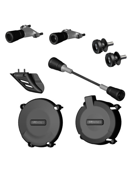 Kit protections complet GB RACING - KTM 990 SM 2007 / LC8 950 ADVENTURE 2003-2004 / LC8 990 SUPERDUKE 2006-2011