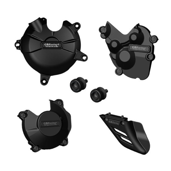 Kit protections complet GB RACING - KAWASAKI ZX-6 R 2007-2012