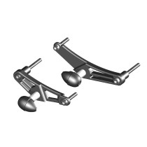 Kit tampons de protection street GB RACING - TRIUMPH 675 DAYTONA 2006-2010 / 675 STREET TRIPLE 2007-2010