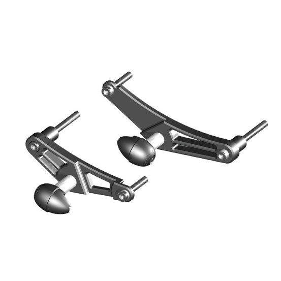 Kit tampons de protection street GB RACING - TRIUMPH 675 DAYTONA 2006-2010 / 675 STREET TRIPLE 2007-2010