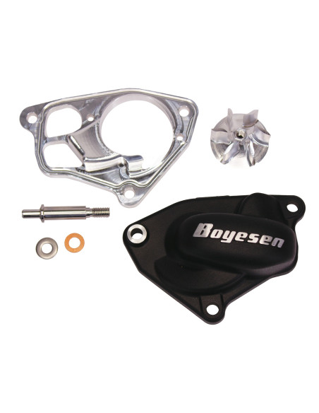 Couvercle de pompe à eau + turbine BOYESEN SuperCooler - noir - YAMAHA 450 YZ-F 2023-2027