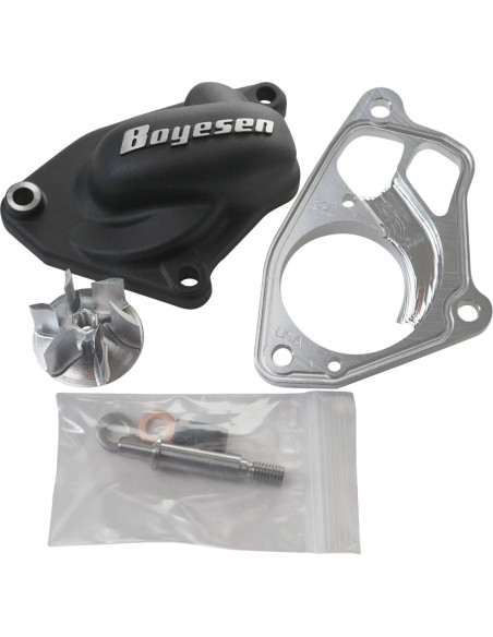 Couvercle de pompe à eau + turbine BOYESEN SuperCooler - noir - YAMAHA 450 YZ-F 2023-2027
