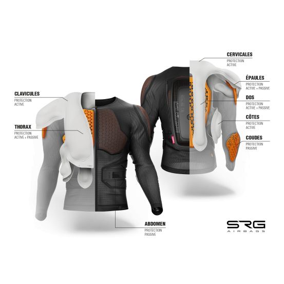Gilet de protection SHOT Airbag SRG Max - Noir