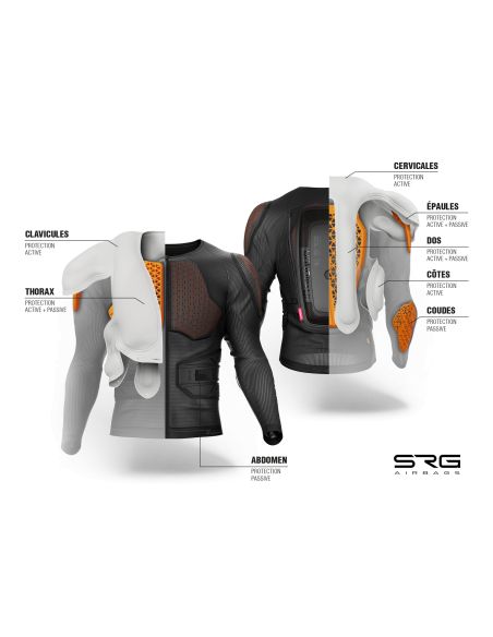 Gilet de protection SHOT Airbag SRG Max - Noir
