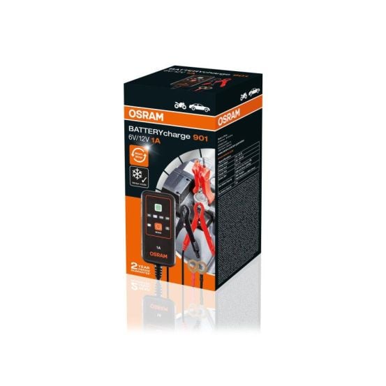 Chargeur de Batterie OSRAM - 6V/12V 1A