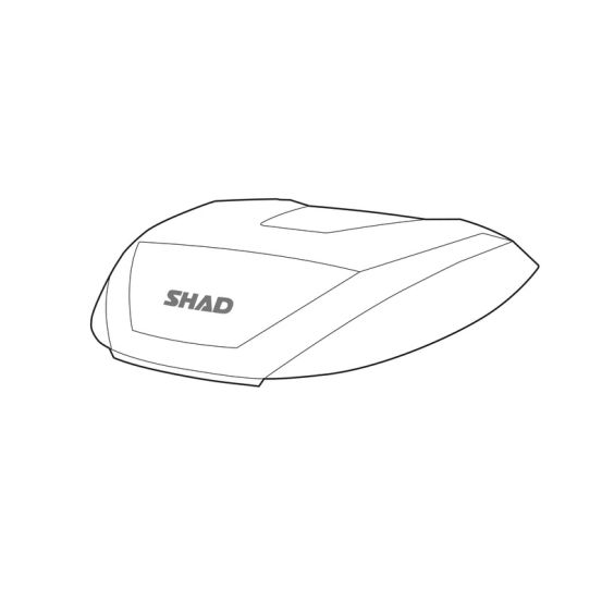 Couvercle de Top Case SHAD SH51 - Incolore