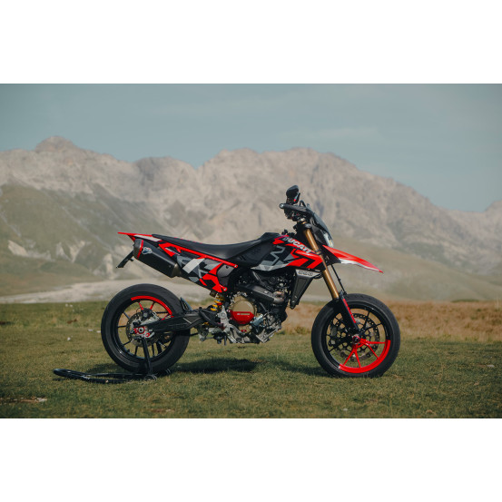 Caches de bras oscillant en carbone SM PROJECT - Finition brillante ou mat - DUCATI HYPERMOTARD 698