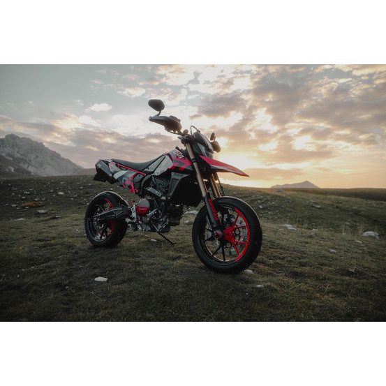 Caches de bras oscillant en carbone SM PROJECT - Finition brillante ou mat - DUCATI HYPERMOTARD 698