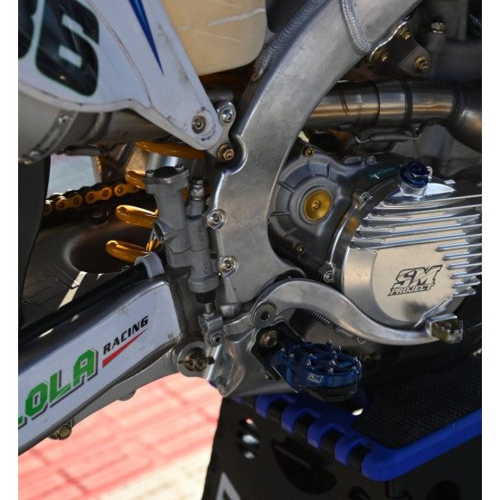 Couvercle d'embrayage argent + bouchon de remplissage SM PROJECT - TM RACING 450 - 530 à partir de 2006