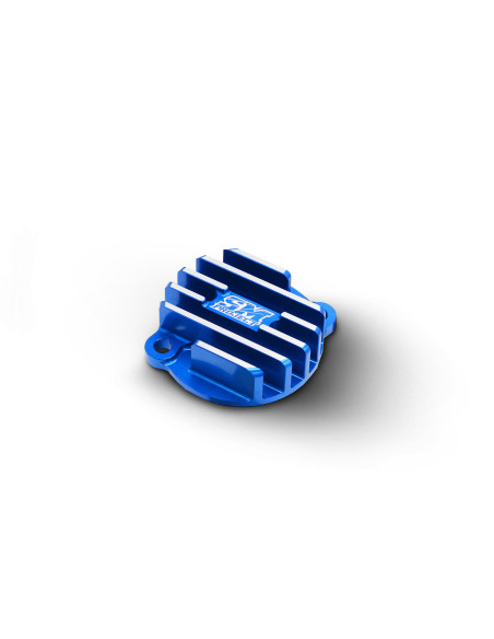 Couvercle de filtre à huile bleu à ailettes SM PROJECT - KTM 790 - 890 2016- / 1090 - 1190 - 1290 2013-2018