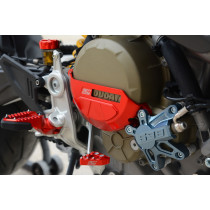 Kit protection carter d'embrayage rouge SM PROJECT - DUCATI HYPERMOTARD 698 2