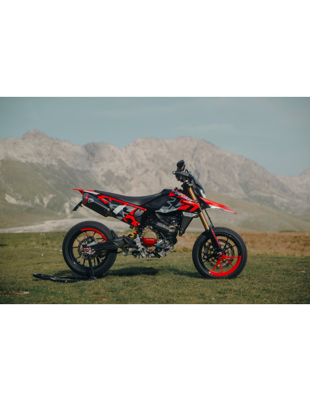 Kit protection carter d'embrayage rouge SM PROJECT - DUCATI HYPERMOTARD 698