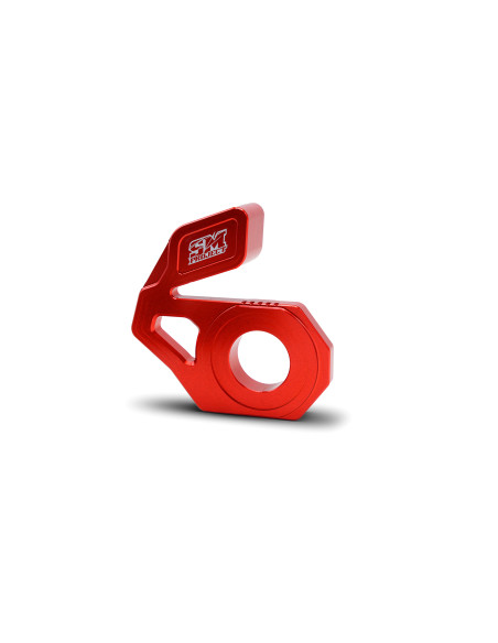 Tendeur de chaine avec protection capteur ABS rouge SM PROJECT - DUCATI 950 - 1200 - MULTISTRADA / 950 DESERT X