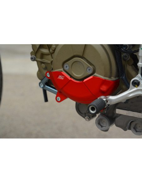 Protection carter de stator rouge SM PROJECT - DUCATI HYPERMOTARD 698