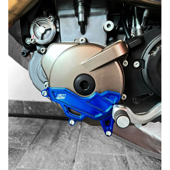 Protection carter de stator bleu SM PROJECT - KTM 690 2008-2025 / HUSQVARNA 701 2016-2025 / GAS GAS 700 2022-2025