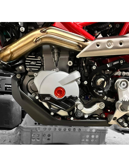 Protection carter de stator noir SM PROJECT - KTM 690 2008-2025 / HUSQVARNA 701 2016-2025 / GAS GAS 700 2022-2025
