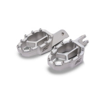 Repose-pieds surdimensionnés offroad argent SM PROJECT - DUCATI 950 DESERT X / MULTISTRADA V2 - V4