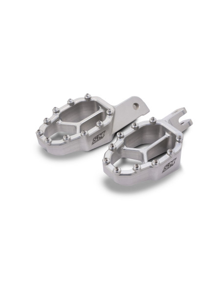 Repose-pieds surdimensionnés offroad argent SM PROJECT - DUCATI 950 DESERT X / MULTISTRADA V2 - V4