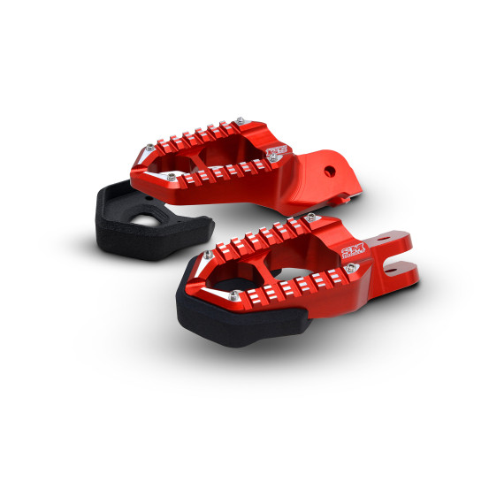 Repose-pieds Track / Sport rouge SM PROJECT - DUCATI 950 - 1200 - 1260 MULTISTRADA V2 / 698 - 821 - 939 - 950 HYPERMOTARD